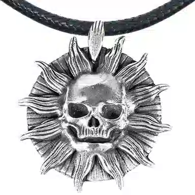 【可定制刻字】 白木黑冰 太阳之子 小众新中式高级感 银合金 项链 男款 礼盒