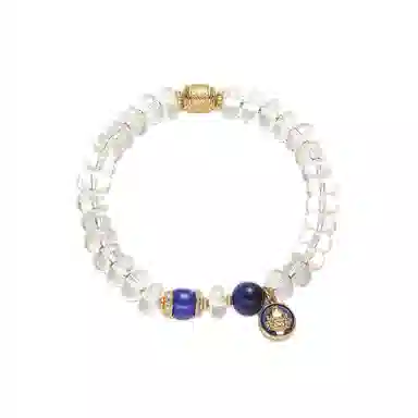 金杰福 星海金钥天然 白水晶 能量手串五行招财净化轻奢珠宝 女款