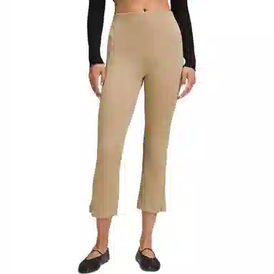 lululemon Ribbed Softstreme Zip-Leg High-Rise Cropped Pants 25"