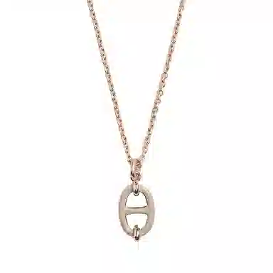 Hermes Mini Maillon Rose Gold Necklace