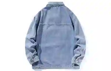 王者荣耀 美式复古水洗做旧翻领宽松舒适高街休闲百搭时尚牛仔外套 男女同款