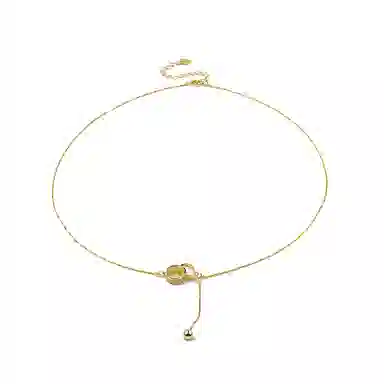 卡铂雅 金色高级感港风气质复古休闲高级感潮流设计极简 锆石 项链 女款