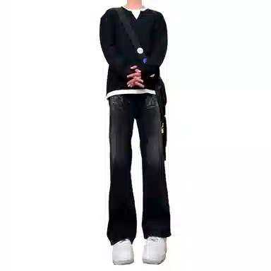 UPXIW Vintage Denim Pants