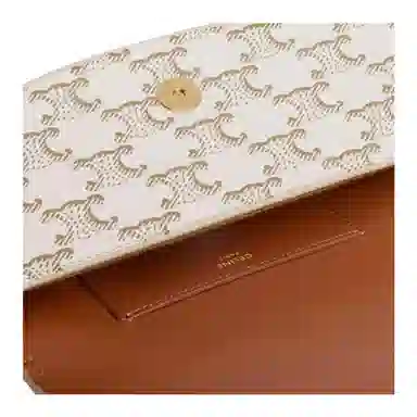 Celine Triomphe Canvas Mini White