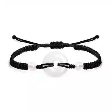 【福运双至】 老凤祥 平安扣转运珠 缠丝纹转运珠 新中式极细编织 简约高级感 吉祥轻奢小众 #好运 玉髓 手绳 男女同款情侣款