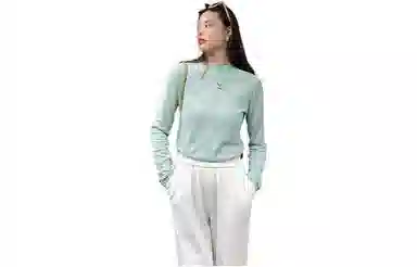 美洋 清泉薄荷羊绒混纺半高领针织衫 女款