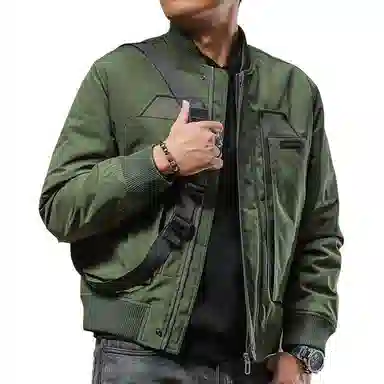 季言 宽松工装短款棉服 男款