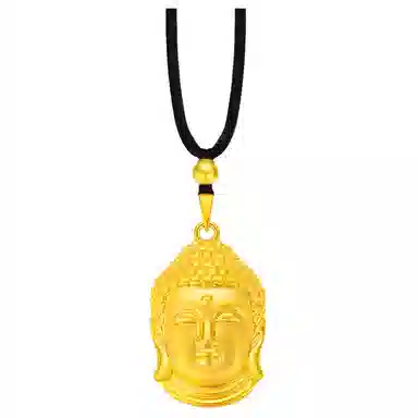 如来佛头吊坠 中式东方韵味传承经典平安转运本命佛头锁骨链#好运 合金 项链 男女同款情侣款