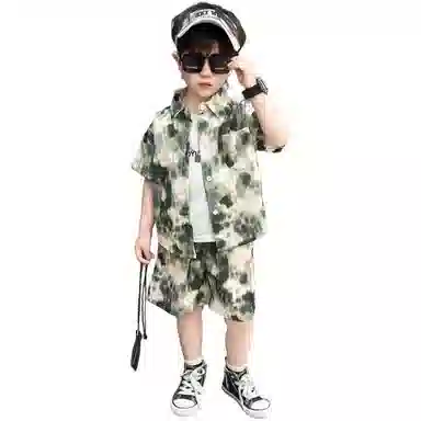 木木屋休闲运动套装 时尚潮流舒适透气亲肤 中小童