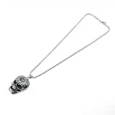 Cooraree Compass Skull Pendant Necklace