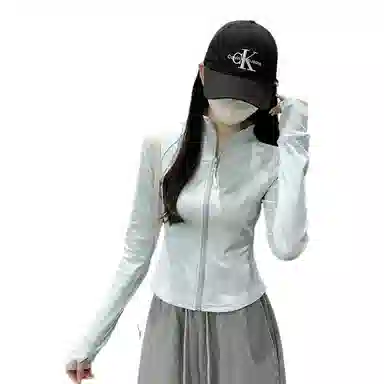 水中花 秋冬韩版修身百搭鱼骨设计舒适截短外套 女款