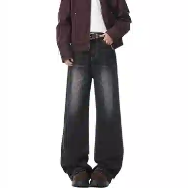 KEIRANDUN Loose Straight Vintage Jeans