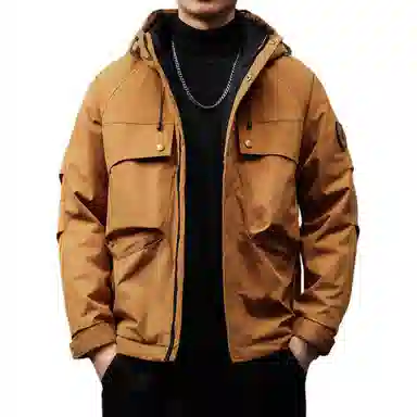 贵色  高端美式户外纯色  防水冲锋衣 男款