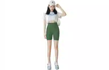 棉购 速干透气纯色运动短裤 女款