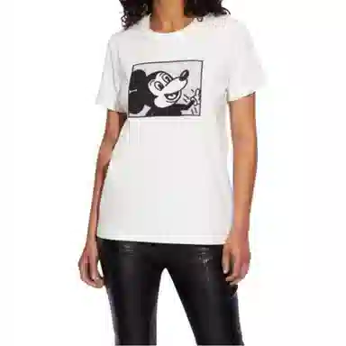Coach SS22 Mickey Crewneck Tee White