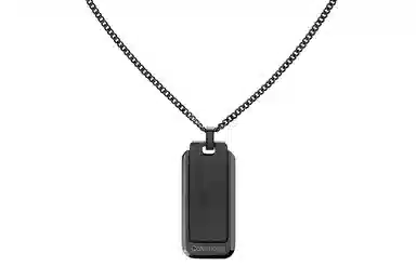 Calvin Klein CK Series I Black & Silver Necklace