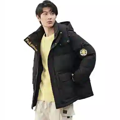 鸭鸭 气质时尚可爱连帽防风抗寒保暖羽绒服 女款