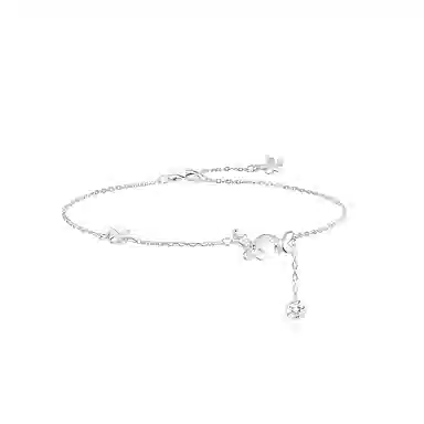 希遇 蝴蝶效应小蝶飞绕实用 个性潮流花飞蝶舞 蝴蝶流苏 合金 项链 男女同款情侣款