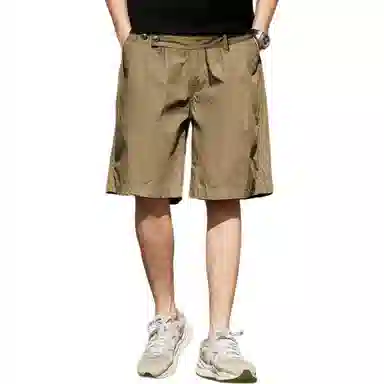 格蓝鹿 美式中腰宽松五分休闲短裤 男款