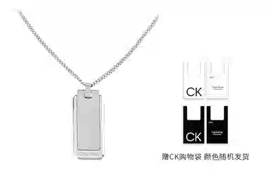 Calvin Klein CK Series I Black & Silver Necklace