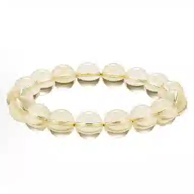 千叶珠宝 招财转运天然 黄水晶 手串 男女同款情侣款