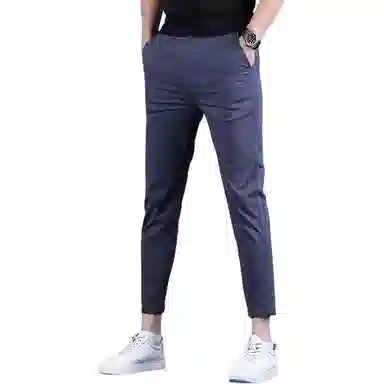 吉肯蒂 小脚裤韩版薄款潮流时尚时髦休闲裤 男款