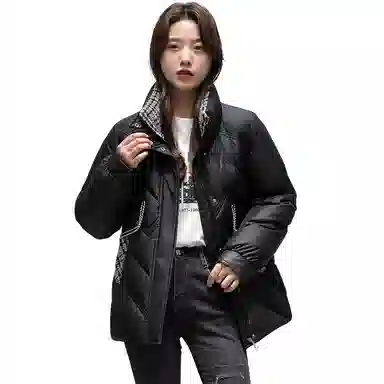 鸭鸭 新款优雅休闲纯色羽绒服 女款