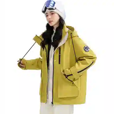 鸭鸭 三合一保暖户冲锋衣外防寒羽绒服 女款