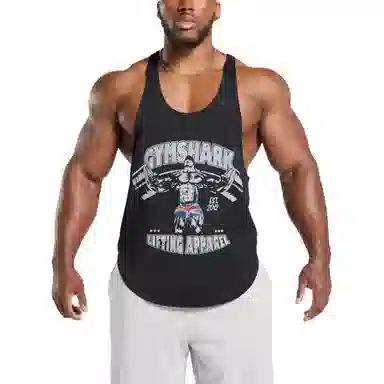 GYMSHARK Stringer Black