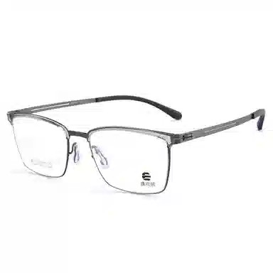 【联系客服可选配镜套餐】 康视顿 商务方框 β钛钛材 光学镜架 男款