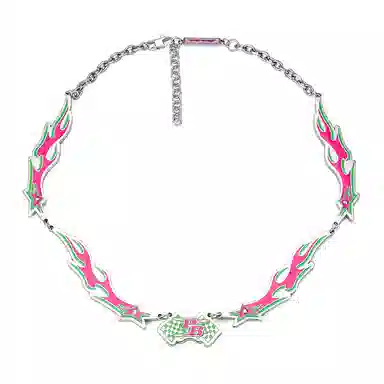 PLASTIC BRAIN Flame Necklace