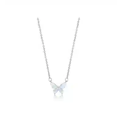 星珍思 梦幻甜美小众设计灵动蝴蝶锁骨链 轻奢浪漫精致约会通勤百搭 圣诞新年 合金 项链 女款