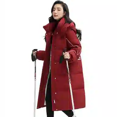 鸭鸭 纯色气质时尚高级感保暖简约羽绒服 女款