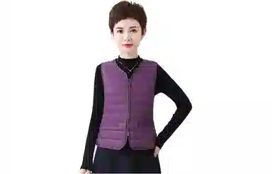 鸭鸭 经典抗寒轻薄保暖内搭外穿无领马甲 女款