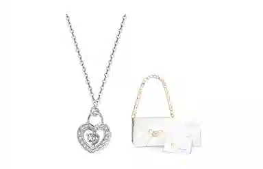 CAROMAY Heart Lock Necklace