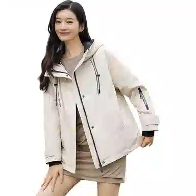 鸭鸭 连帽时尚百搭保暖纯色休闲羽绒服 男女同款