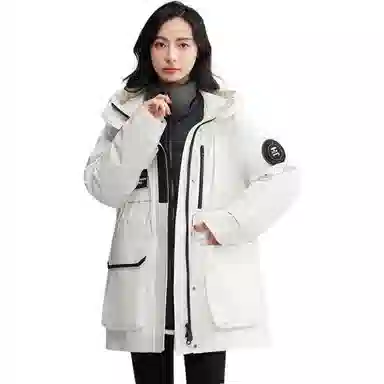 鸭鸭 三合一保暖户冲锋衣外防寒羽绒服 女款