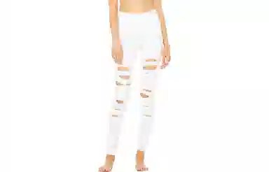 alo yoga HIGH-WAIST RIPPED WARRIOR LEGGING