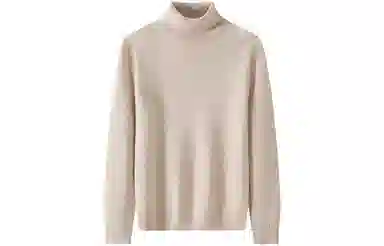 恒源祥 厚款保暖高领套头纯色毛衣 女款