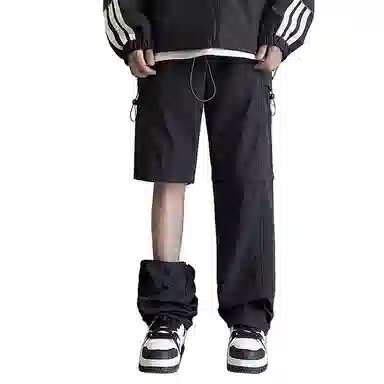 杜克恩 微弹纯色宽松工装裤 男款