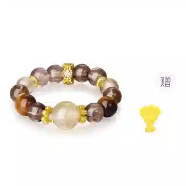 【精选TOP1】 金六福吉祥 金曜星轨新中式国潮风精致简约精美小众设计日常通勤显白百搭优选#好运天然 黄水晶 戒指 男女同款情侣款