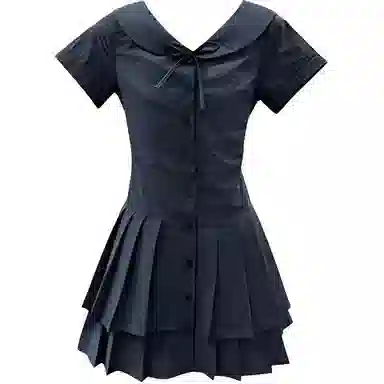 黛尔佳人 舒适潮流简约短袖连衣裙 女款