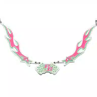 PLASTIC BRAIN Flame Necklace