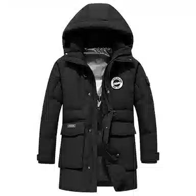 鸭鸭 休闲百搭户外防风御寒徽章保暖宽松羽绒服 男女同款