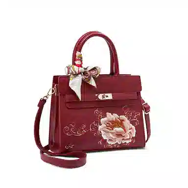 老人头 高级感新中式时尚百搭 合成革 单肩斜挎手提包 常规 女款 多色