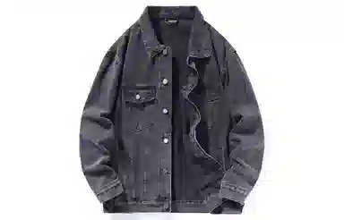 王者荣耀 美式复古水洗做旧翻领宽松舒适高街休闲百搭时尚牛仔外套 男女同款