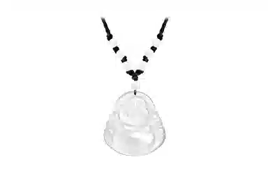 百利金 冰种弥勒佛 复古民族风国潮新中式简约精致大肚佛转运 吊坠锁骨链 玉髓 玉石项链 男女同款情侣款