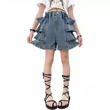 泰迪珍藏 短裤宽松百搭三分牛仔 青少年