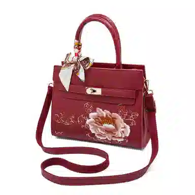 老人头 高级感新中式时尚百搭 合成革 单肩斜挎手提包 常规 女款 多色