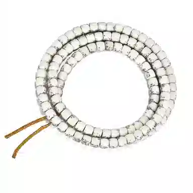 钰澜文玩 骨瓷白半壁大留白 星月菩提 项链 男女同款情侣款